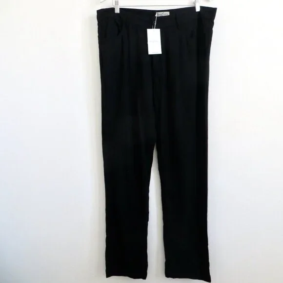 NEW! Kenny Flowers The Mykonos Linen Vacation Pants Black SZ XL, XXL